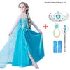 Girls’ Elsa Snow Queen Costume – Princess Dress Cosplay Outfit