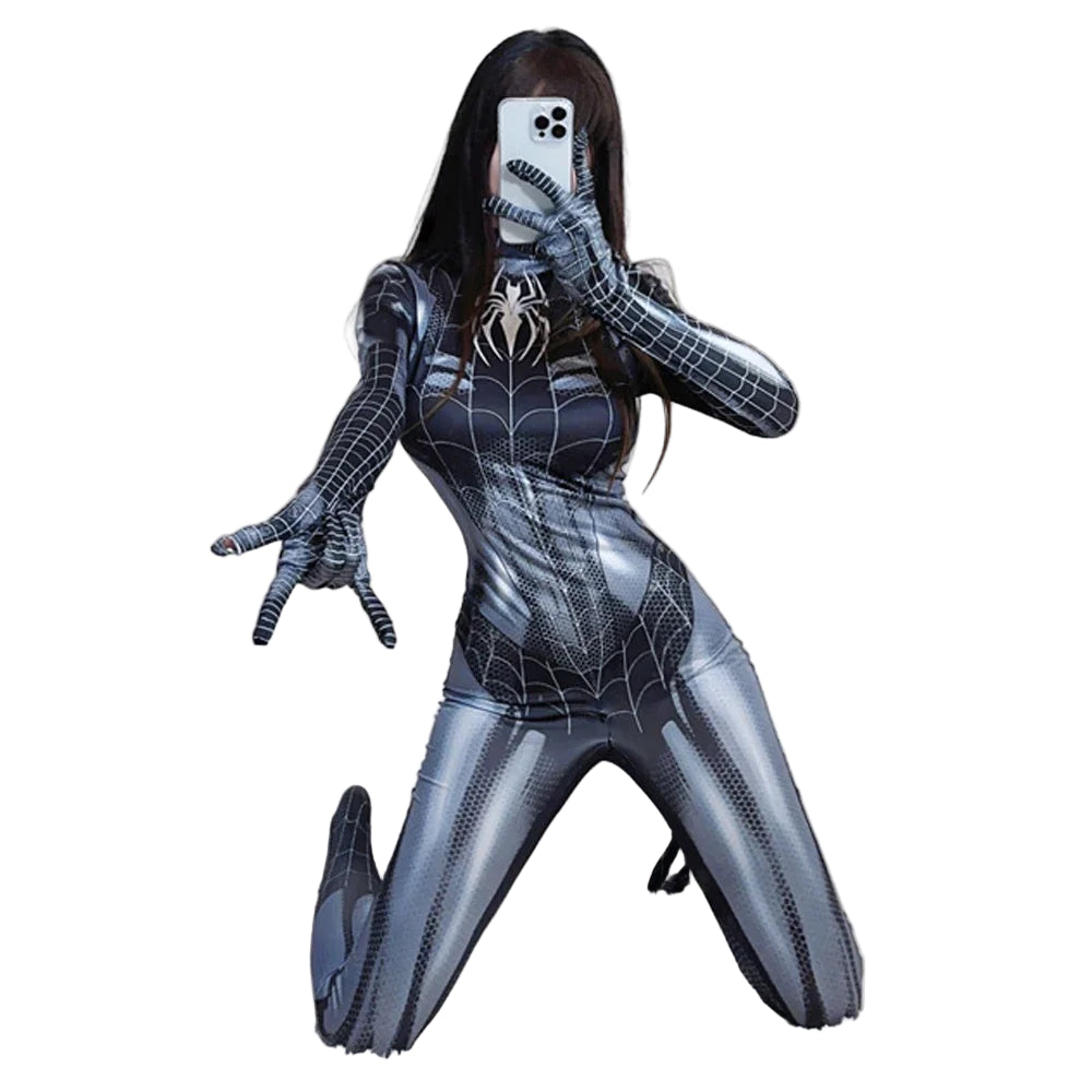 Women’s Spider-Man Cosplay Bodysuit – Avengers & Venom Inspired