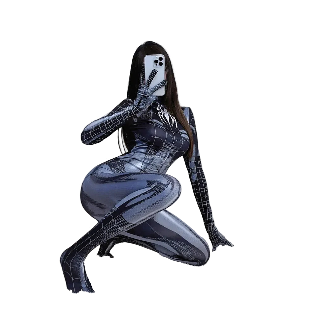 Women’s Spider-Man Cosplay Bodysuit – Avengers & Venom Inspired