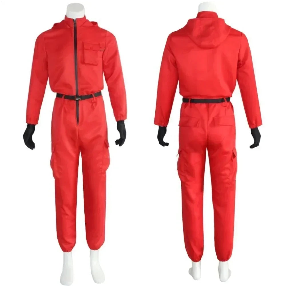 TV Game Red Calamari Game Jumpsuit Cosplay Party Tracksuit Outfits Mask Props Role Play Classic Costume From Ko New 2025