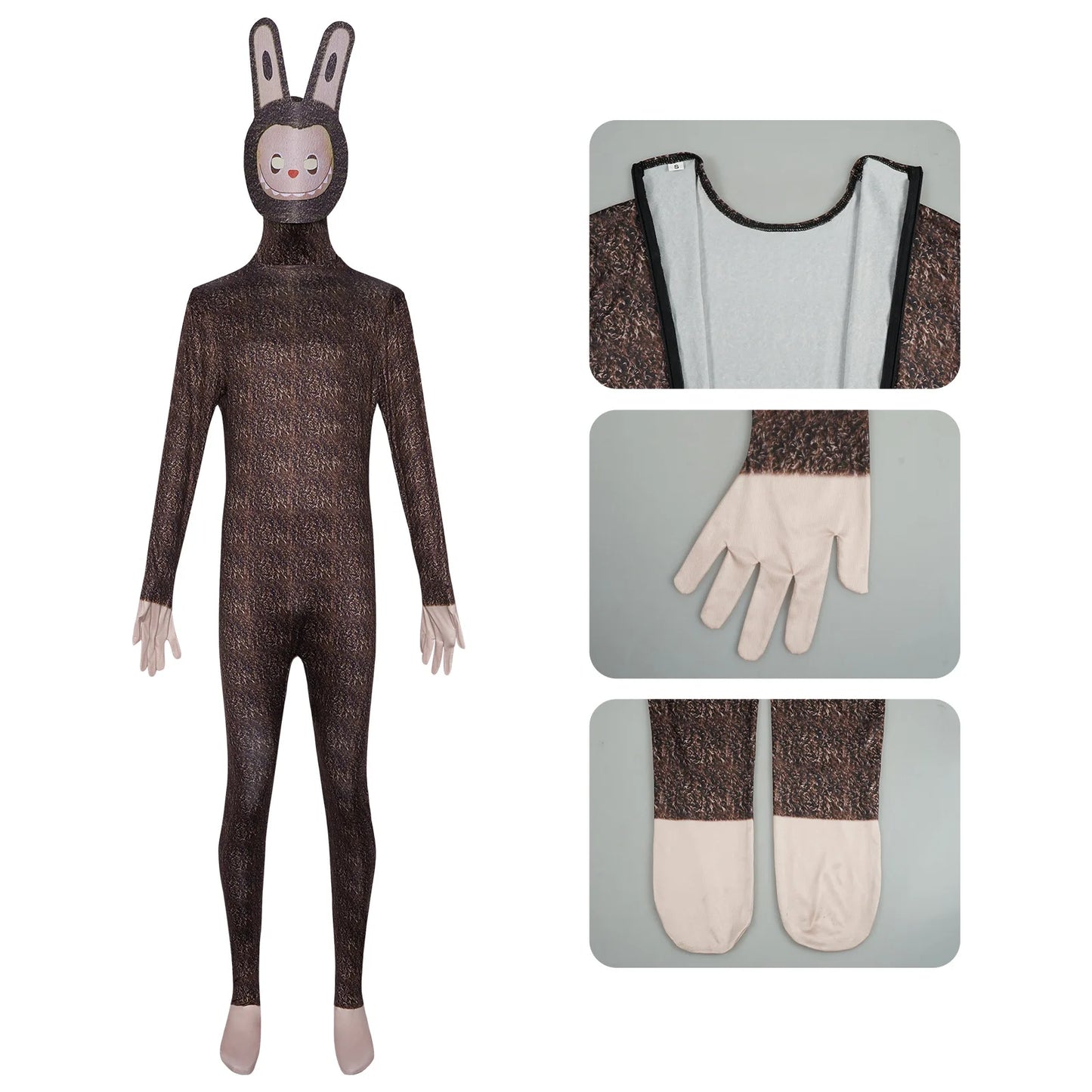 Labubu Cosplay Jumpsuit – Unisex Costume for Adults & Kids