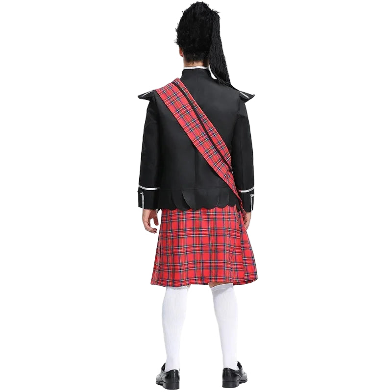 Men’s Scottish Tartan Kilt Costume – Adult & Child Cosplay Outfit