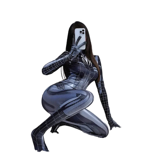 Women’s Spider-Man Cosplay Bodysuit – Avengers & Venom Inspired