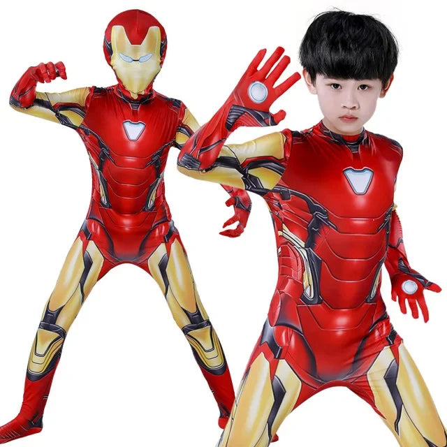 Iron Man Costume – 3D Bodysuit Jumpsuit Adult/Kids
