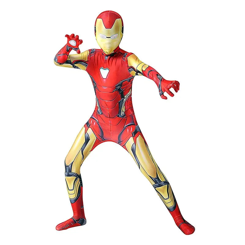 Iron Man Costume – 3D Bodysuit Jumpsuit Adult/Kids