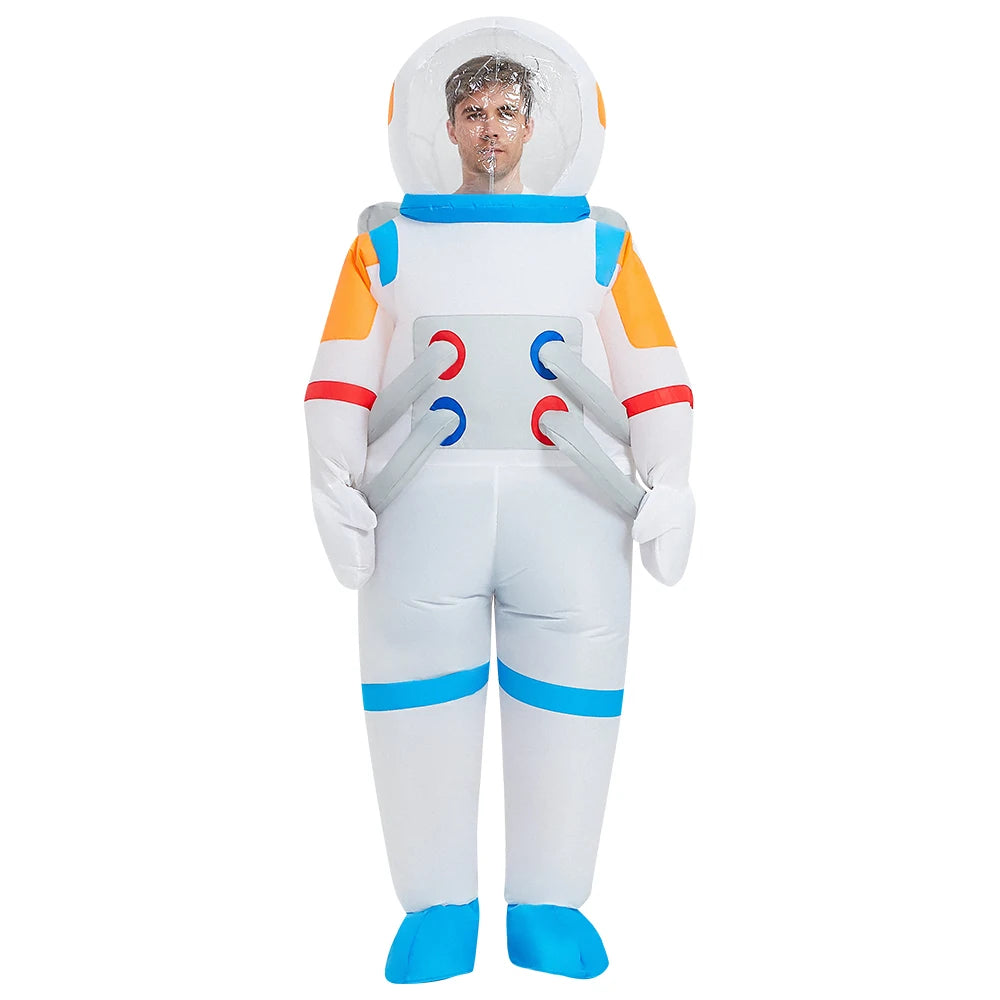 Adult Kids ET Alien Inflatable Costume Funny Fancy Astronaut Cosplay Costume for Halloween Purim Spaceman Inflatable Suits