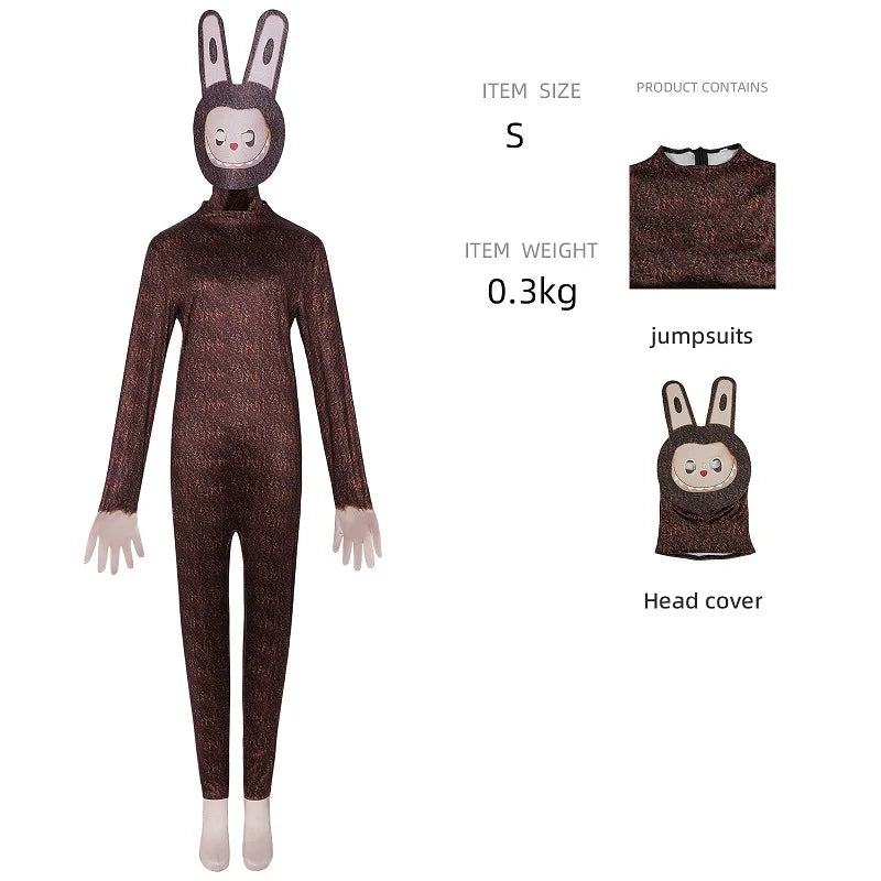 Labubu Cosplay Jumpsuit – Unisex Costume for Adults & Kids